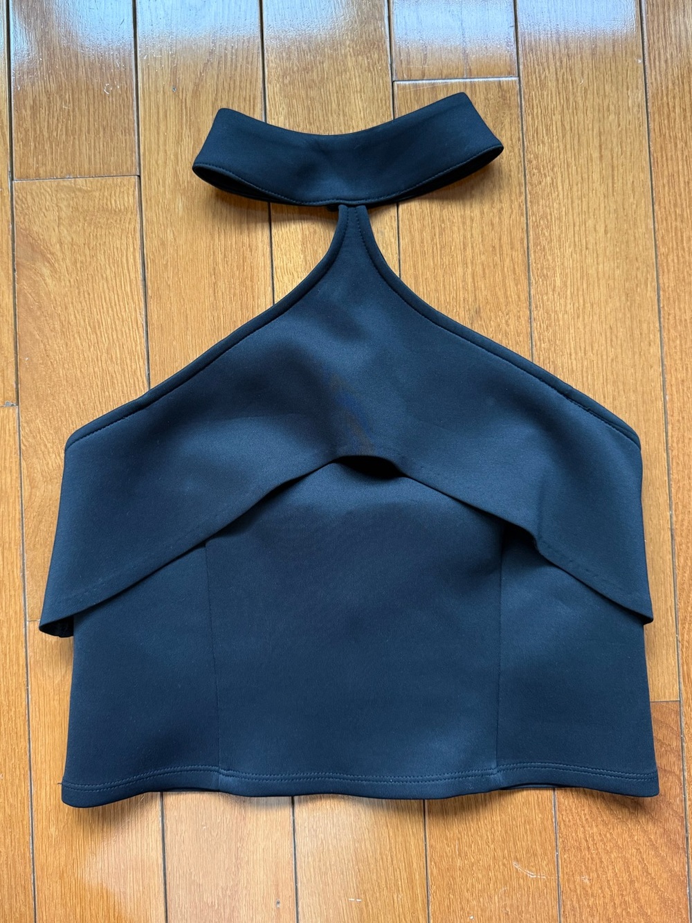 Marciano Black Structured Halter Top
